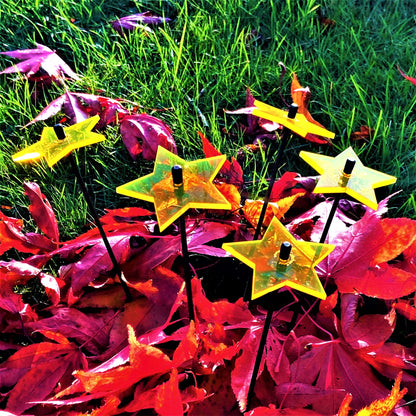 Garden Décor Ornaments Set of 5 small 'Shining Stars'