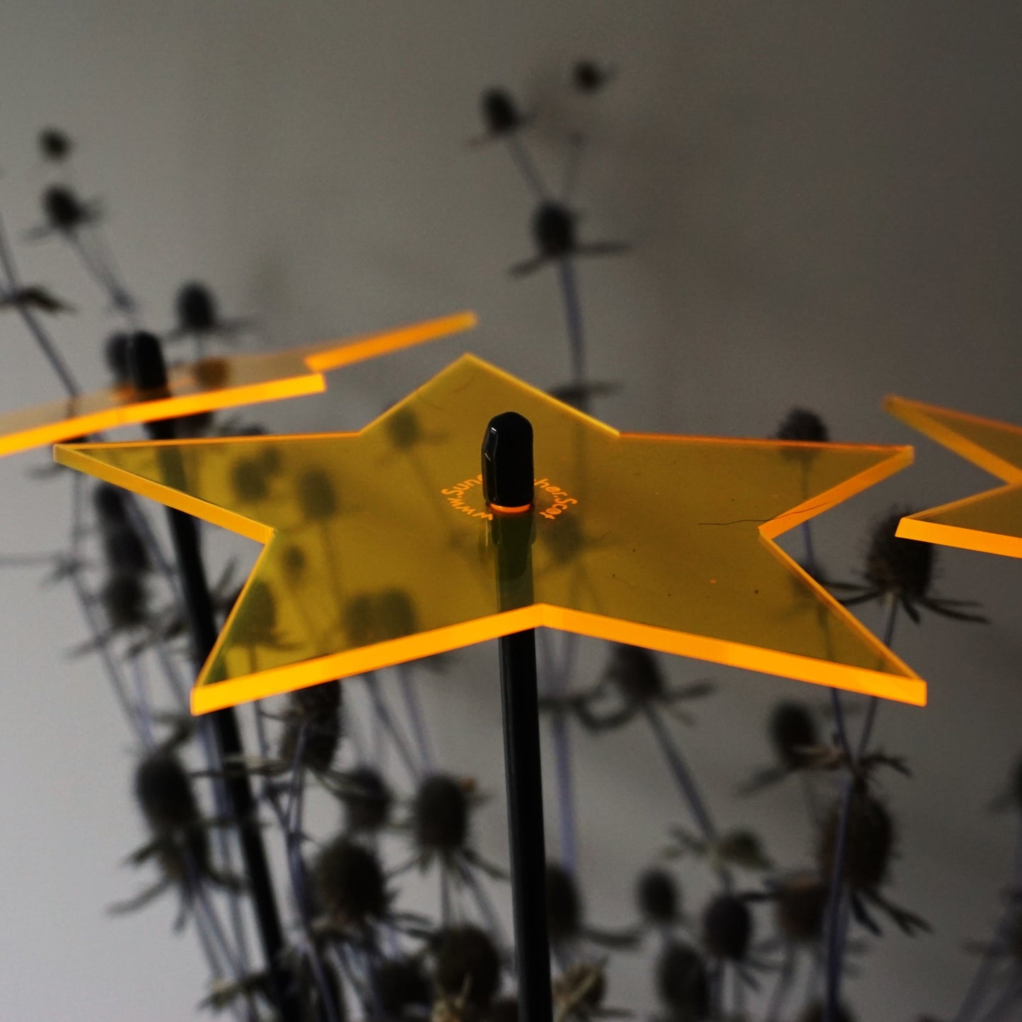 Large Garden Décor Ornaments Set of 5 'Shining Stars'