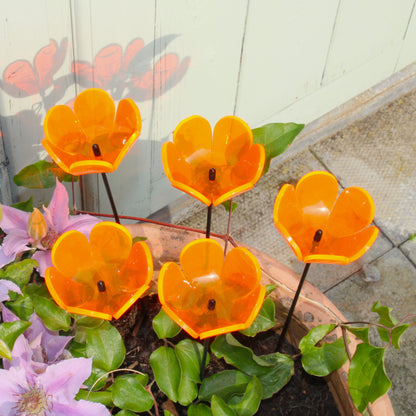 Small SunCatcher Garden Décor Ornament Set of 5 'Tulip'