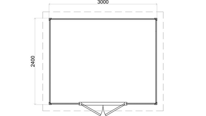 Lugarde Select - Tweed Flat Roof Prima Summerhouse 300x240cm
