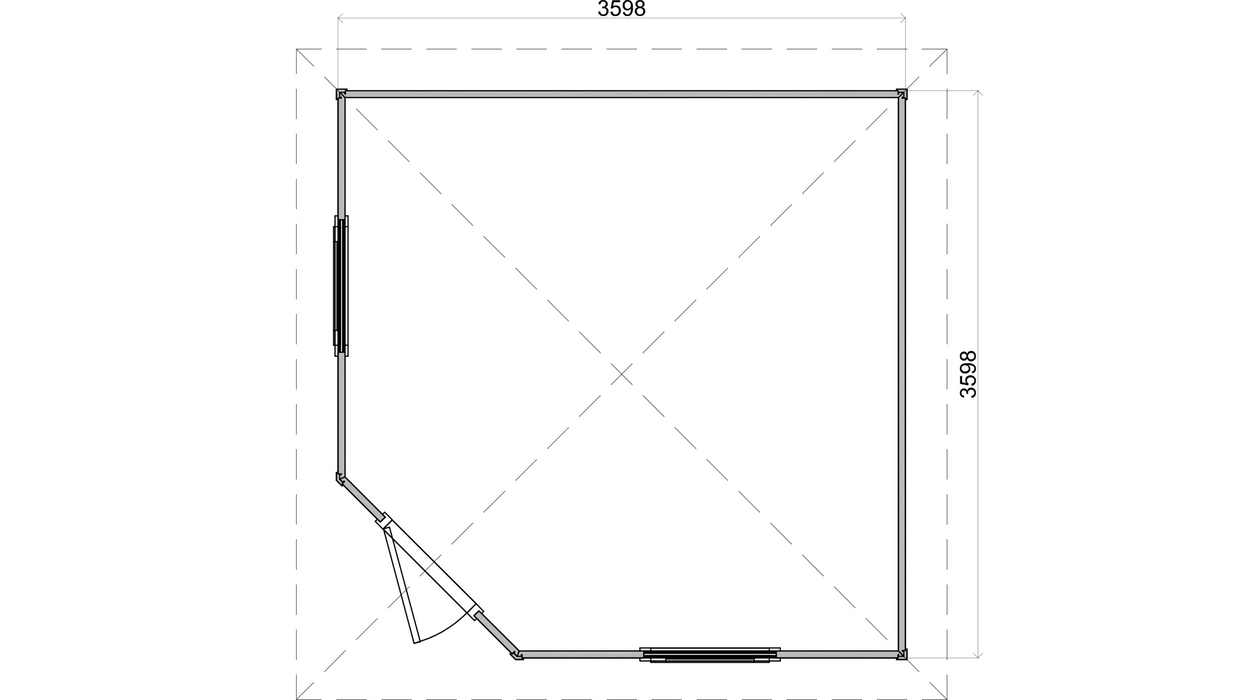 Lugarde Select - Scarborough Pyramid Roof Prima Summerhouse 360x360cm