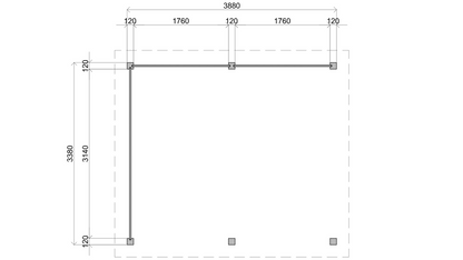 Lugarde Select Gazebo Horsham 388x350cm 28mm