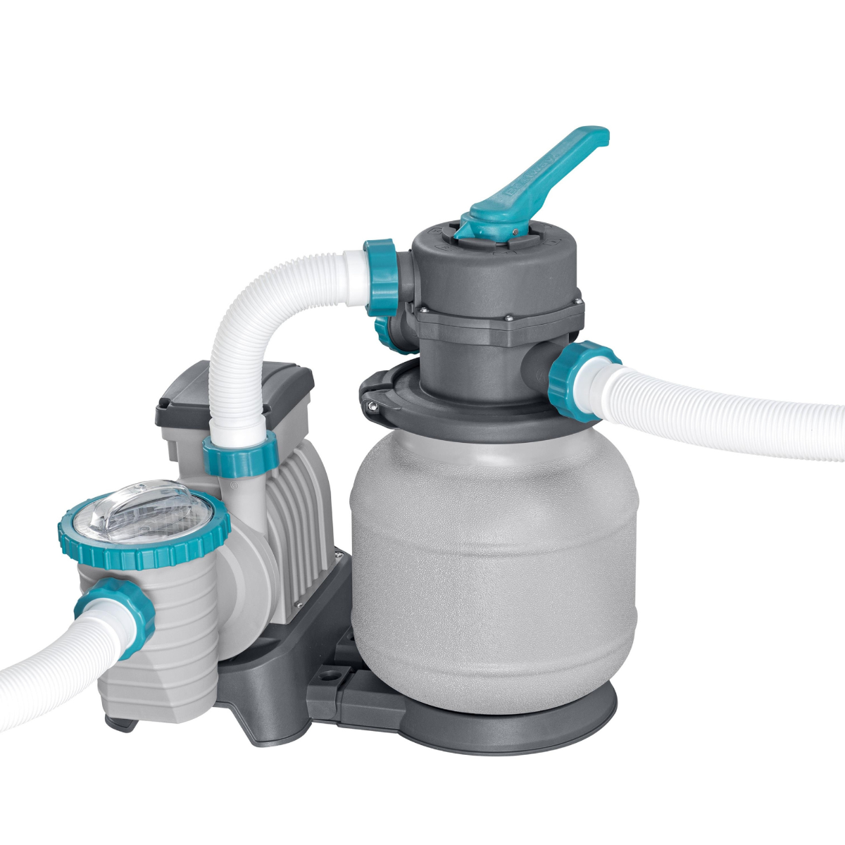 Bestway Steel Pro MAX Rectangular 21ft x 9ft x 52" Above Ground Swimming Pool, Sand Filter Pump & Accessories