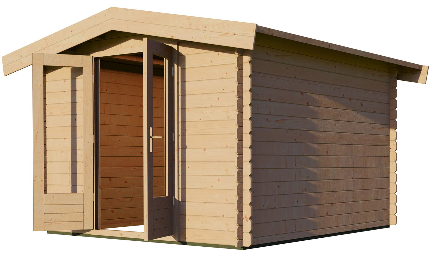 Apex 3m x 3m Log Cabin