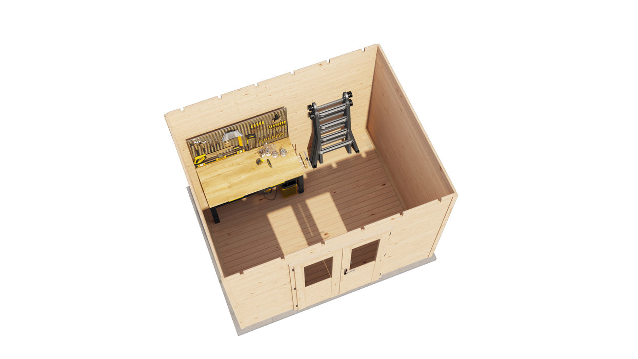 Lugarde Select - Tweed Flat Roof Prima Summerhouse 300x240cm