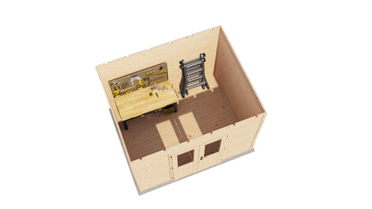 Lugarde Select - Tweed Flat Roof Prima Summerhouse 300x240cm