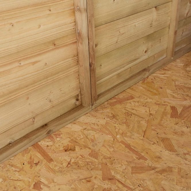 Rowlinson 6' x 8' Premier Shiplap Windowless Single Door Apex Shed