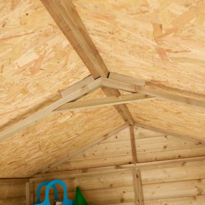 Rowlinson 6' x 8' Premier Shiplap Single Door Apex Shed