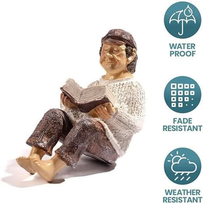 Grandfather Solar Garden Ornament Light Up Statue