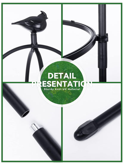 2PCS Garden Trellis for Climbing Plants, Kalolary 6FT Black Garden Tower Obelisk Trellises Rustproof Metal Potted Plant Climbing Support