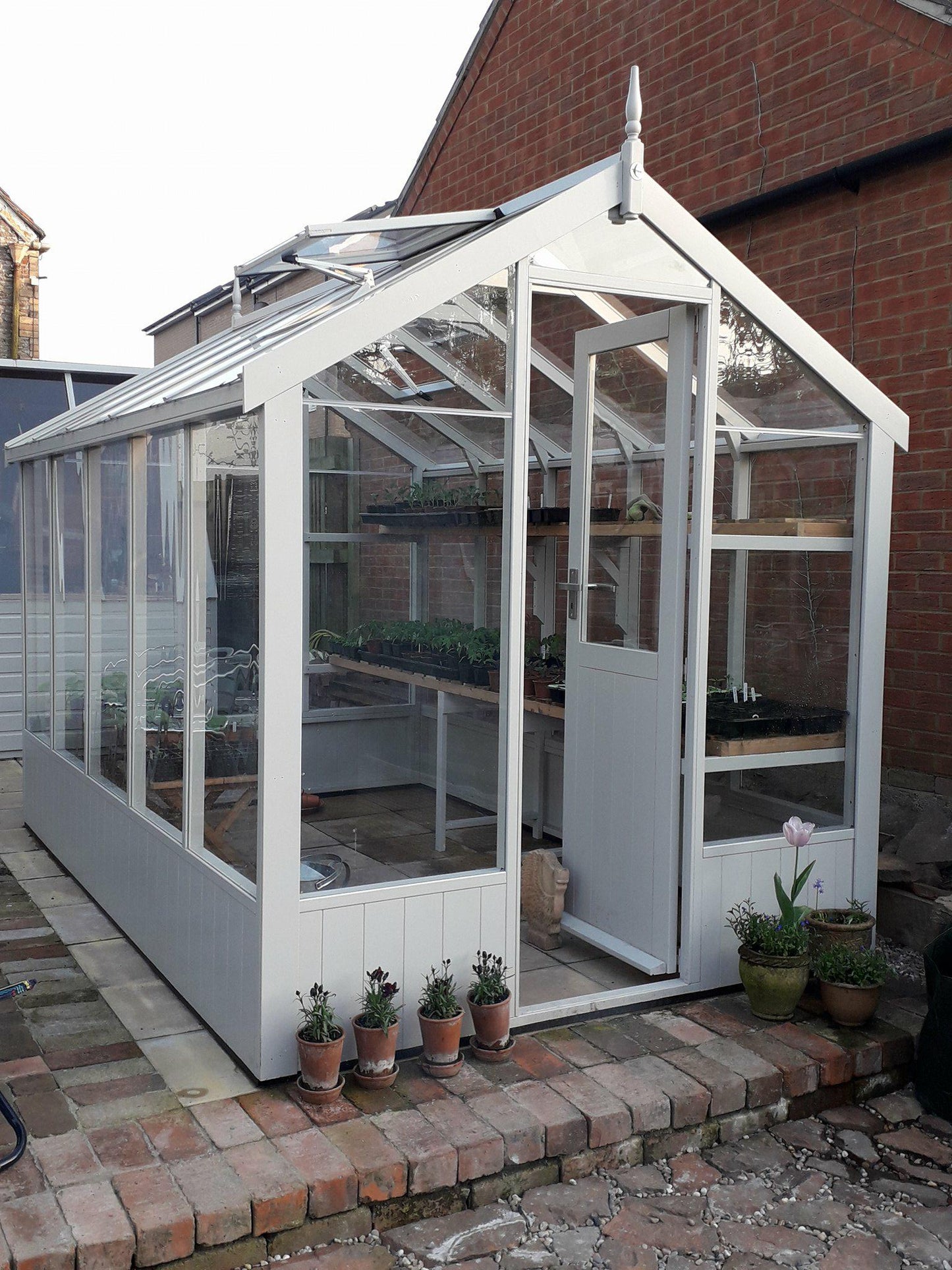 Kingfisher Wooden Greenhouse 6'8x14'8