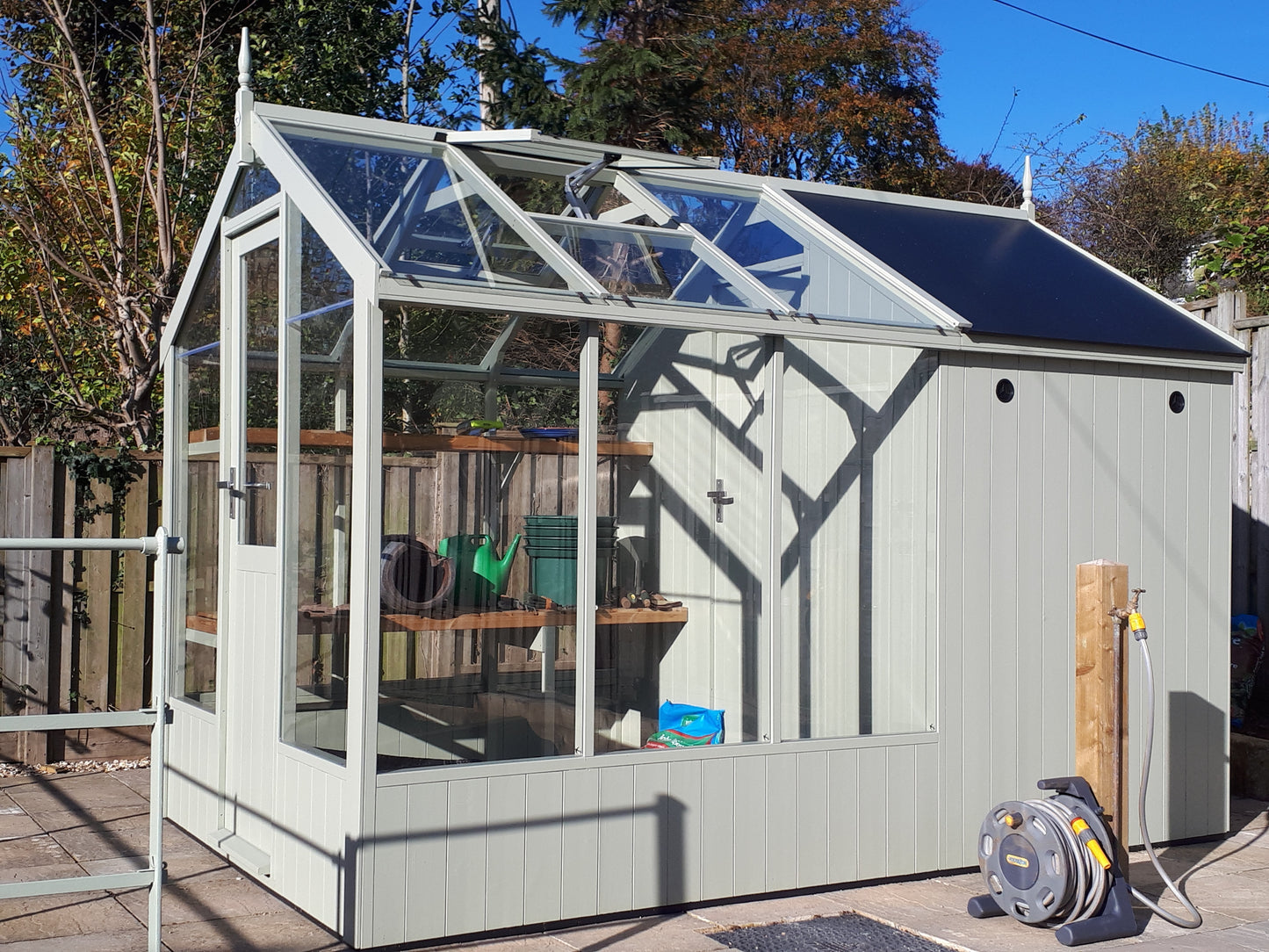 Kingfisher Wooden Greenhouse 6'8x20'10