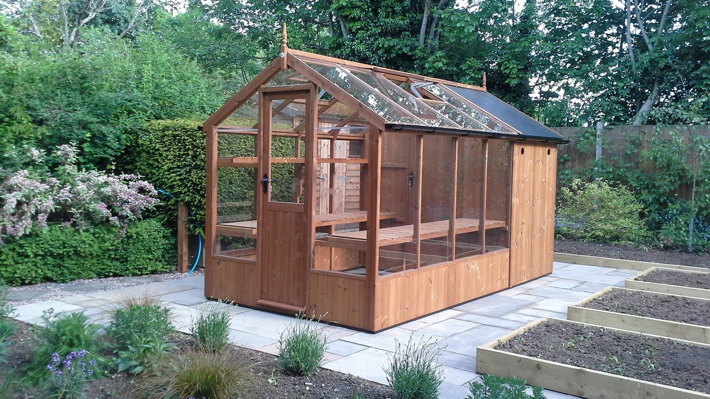 Kingfisher Wooden Greenhouse 6'8x20'10