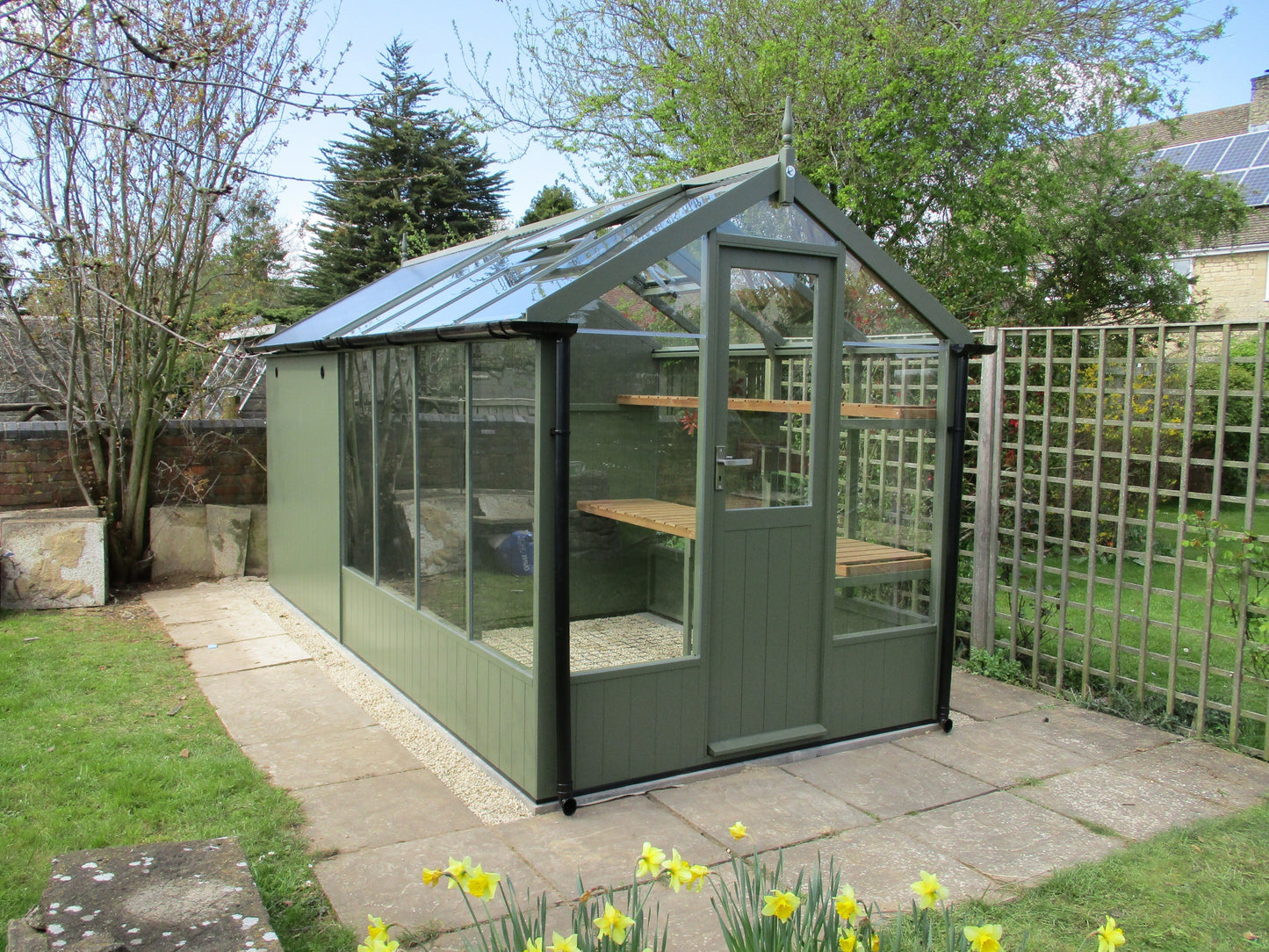 Kingfisher Wooden Greenhouse 6'8x16'9