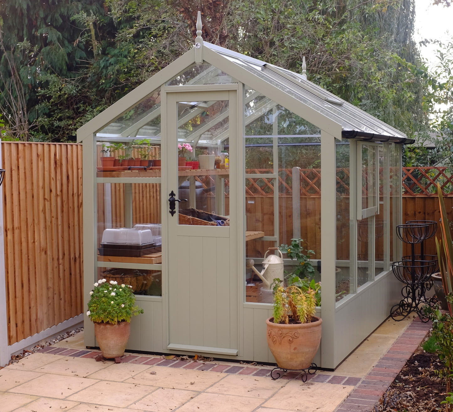 Kingfisher Wooden Greenhouse 6'8x8'4