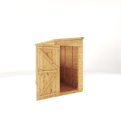 Mercia Premium Woodsman Shiplap Pent Shed 6'x4' - Glass Windows