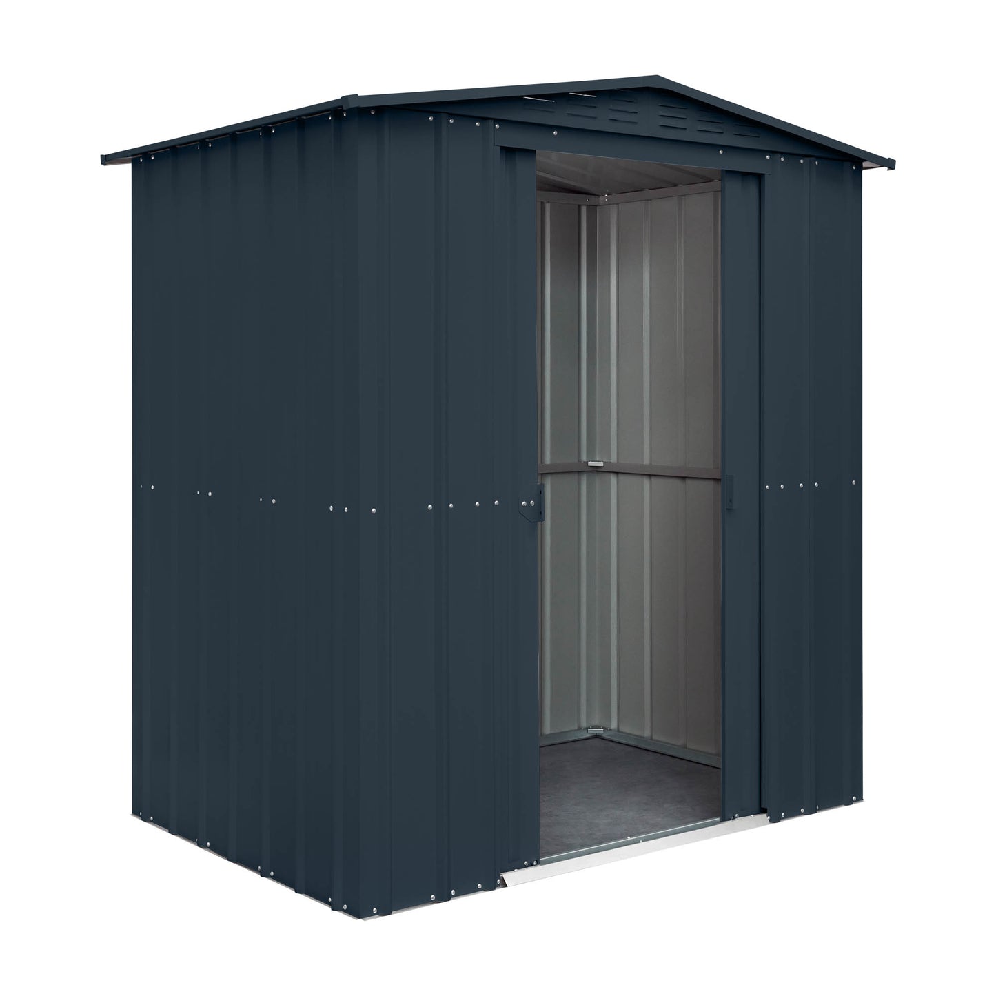 6 x 4 Globel Apex Metal Shed - Green or Grey