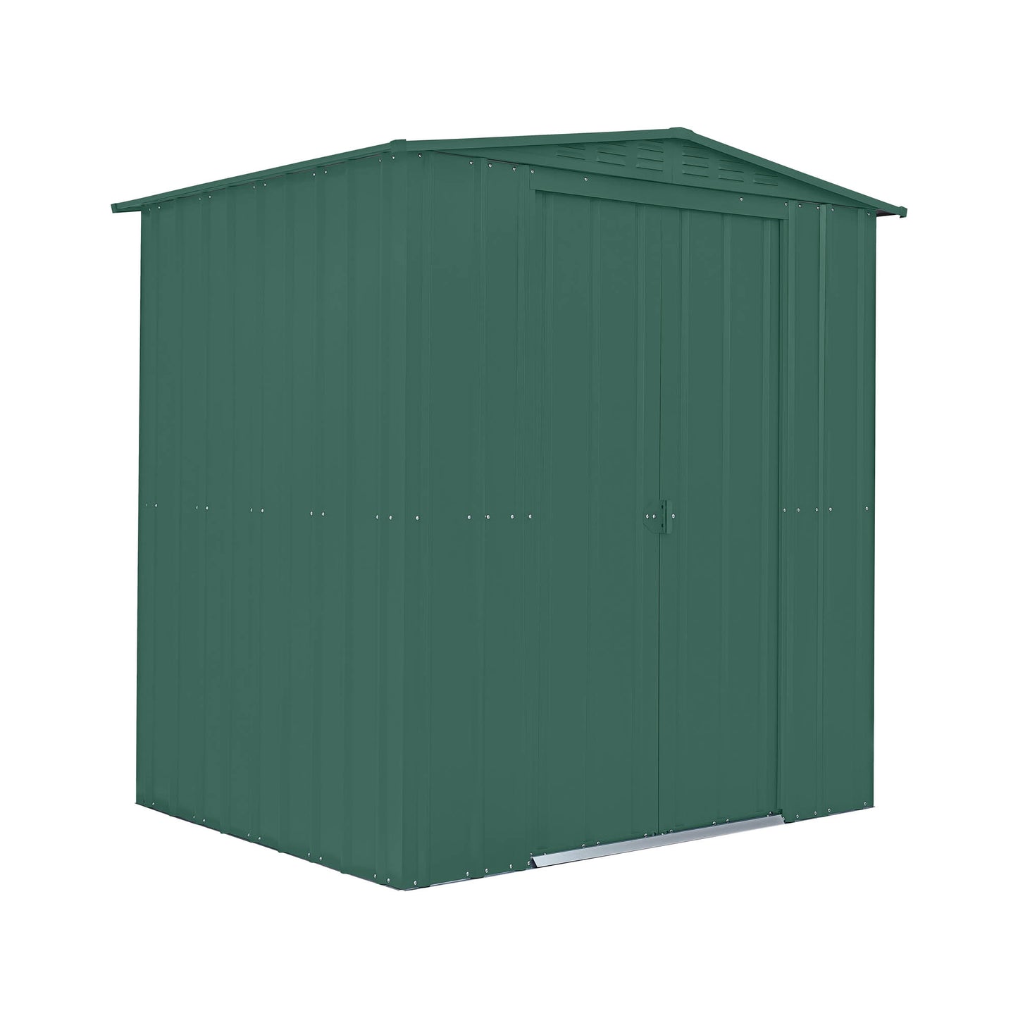 6 x 5 Globel Apex Metal Shed - Green or Grey
