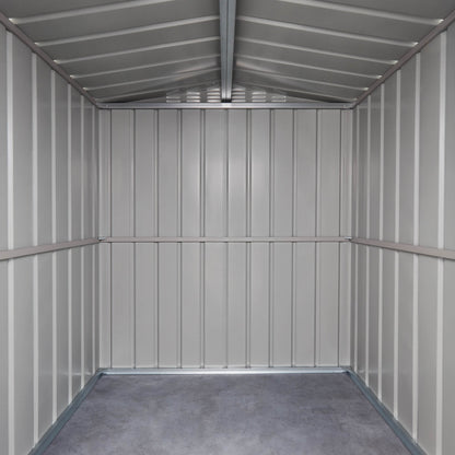 6 x 5 Globel Apex Metal Shed - Green or Grey