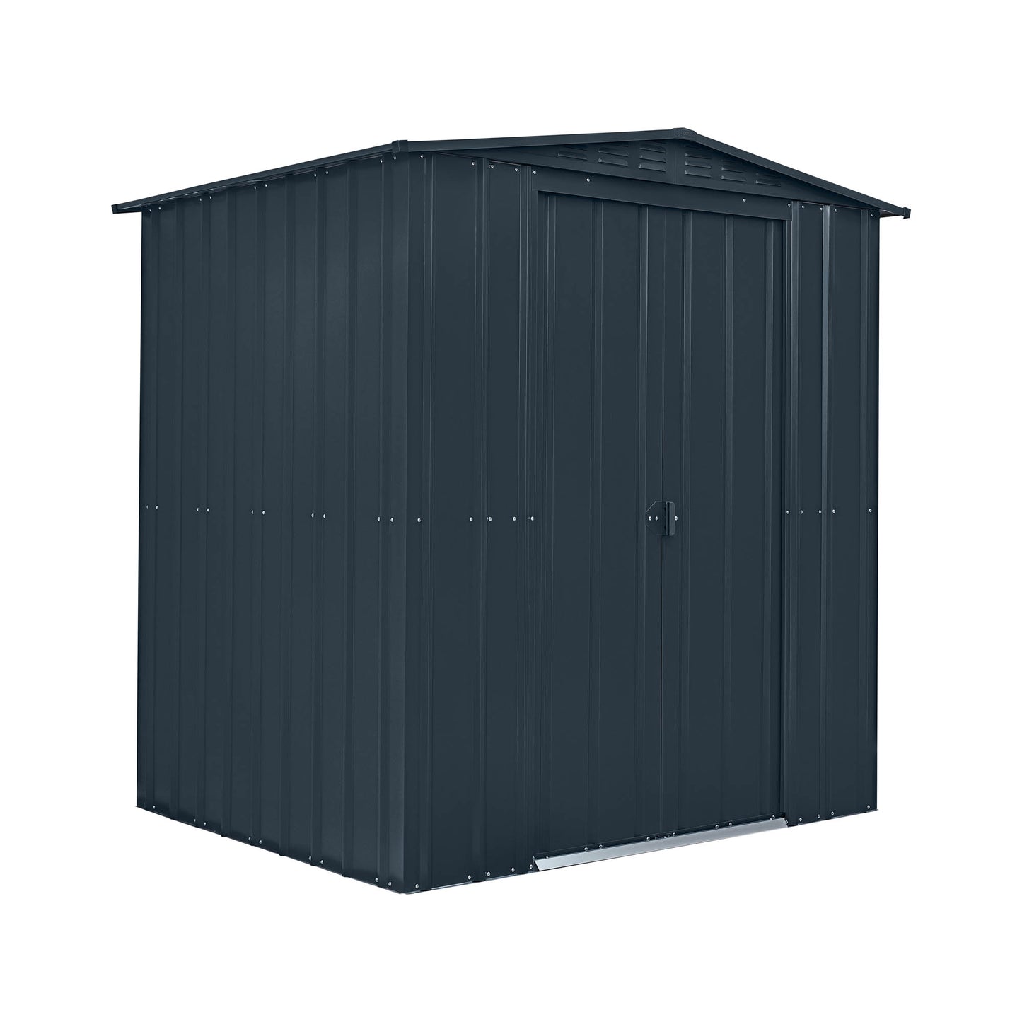 6 x 5 Globel Apex Metal Shed - Green or Grey