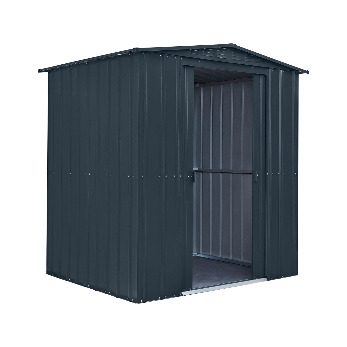 6 x 5 Globel Apex Metal Shed - Green or Grey