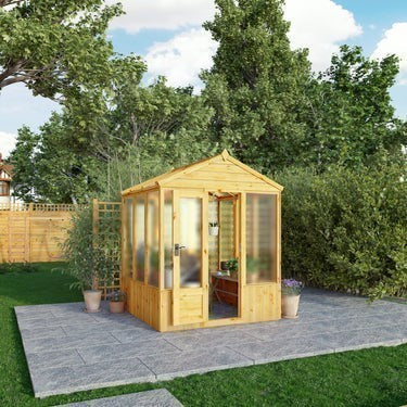 6 x 6 Woodsman Apex Greenhouse - Polycarbonate