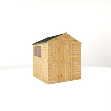 Mercia Premium Woodsman Shiplap Apex Shed 6'x6'  - Styrene Windows