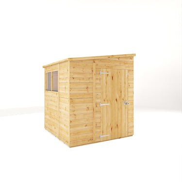 Mercia Premium Woodsman Shiplap Pent Shed 6'x6' - Styrene Windows