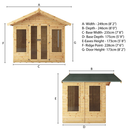 Premium Sussex Summerhouse 6'x8'
