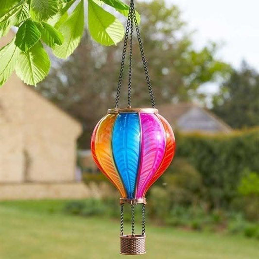 Rainbow Flaming Balloon Hanging Solar Light - Taylors Garden Buildings (view 1)
