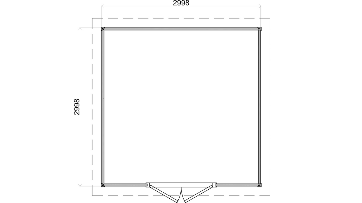 Lugarde Select - Stornaway Flat Roof Prima Summerhouse 300x300cm