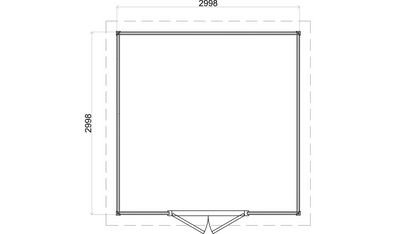 Lugarde Select - Stornaway Flat Roof Prima Summerhouse 300x300cm