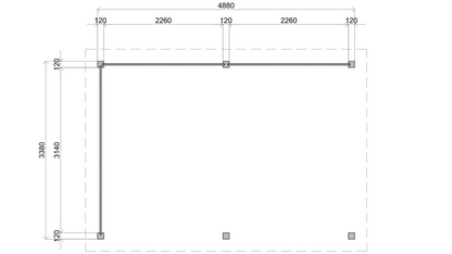 Lugarde Select Gazebo Christchurch 488x350cm 28mm