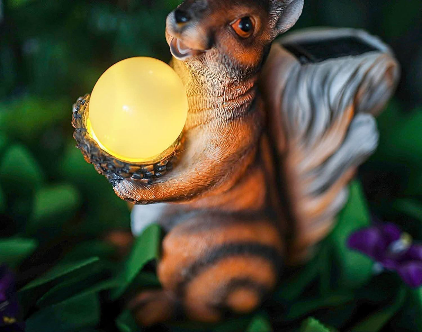 Novelty Solar Red Squirrel Garden Ornament