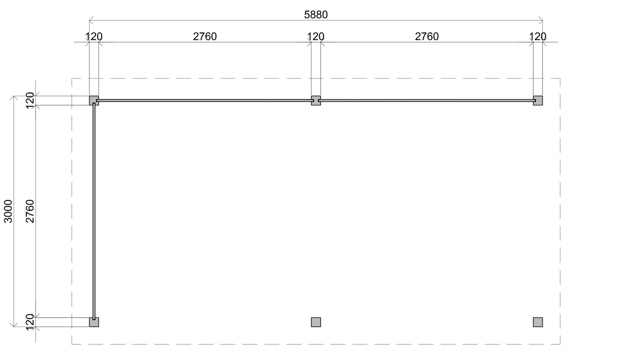 Lugarde Select Gazebo Grimsby 588x300cm 28mm