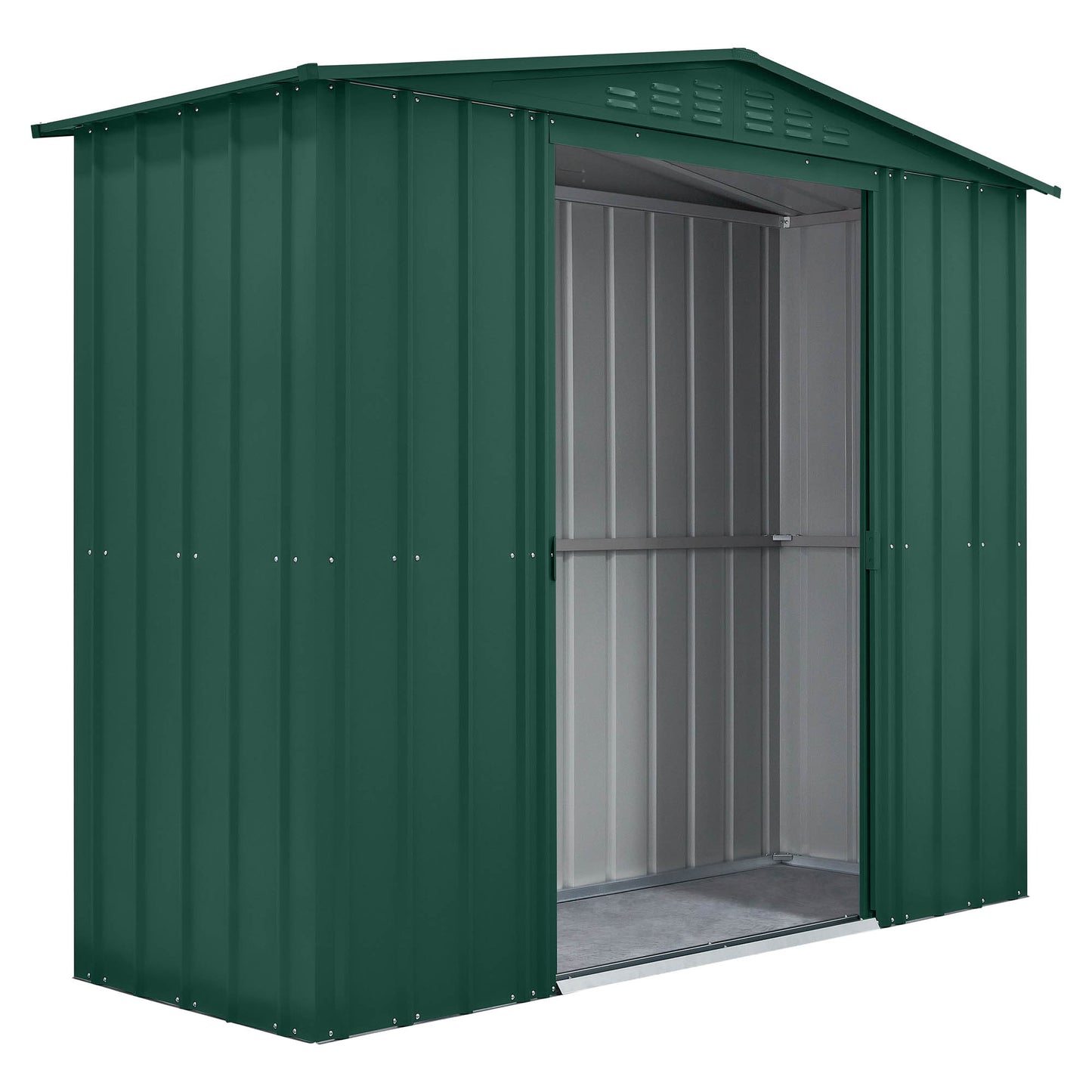 8 x 3 Globel Apex Metal Shed - Green or Grey
