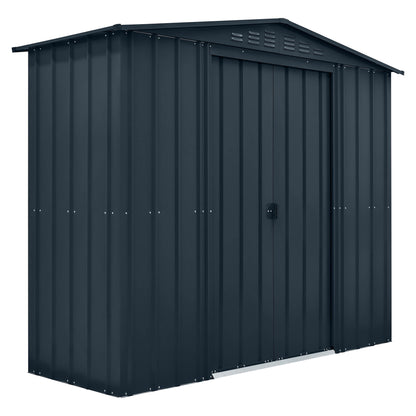 8 x 3 Globel Apex Metal Shed - Green or Grey