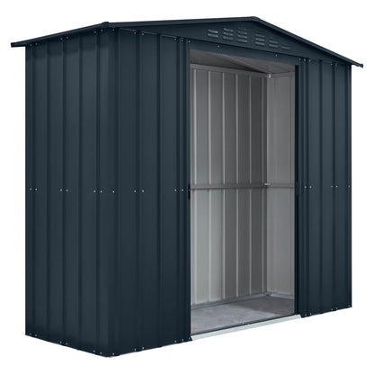 8 x 3 Globel Apex Metal Shed - Green or Grey