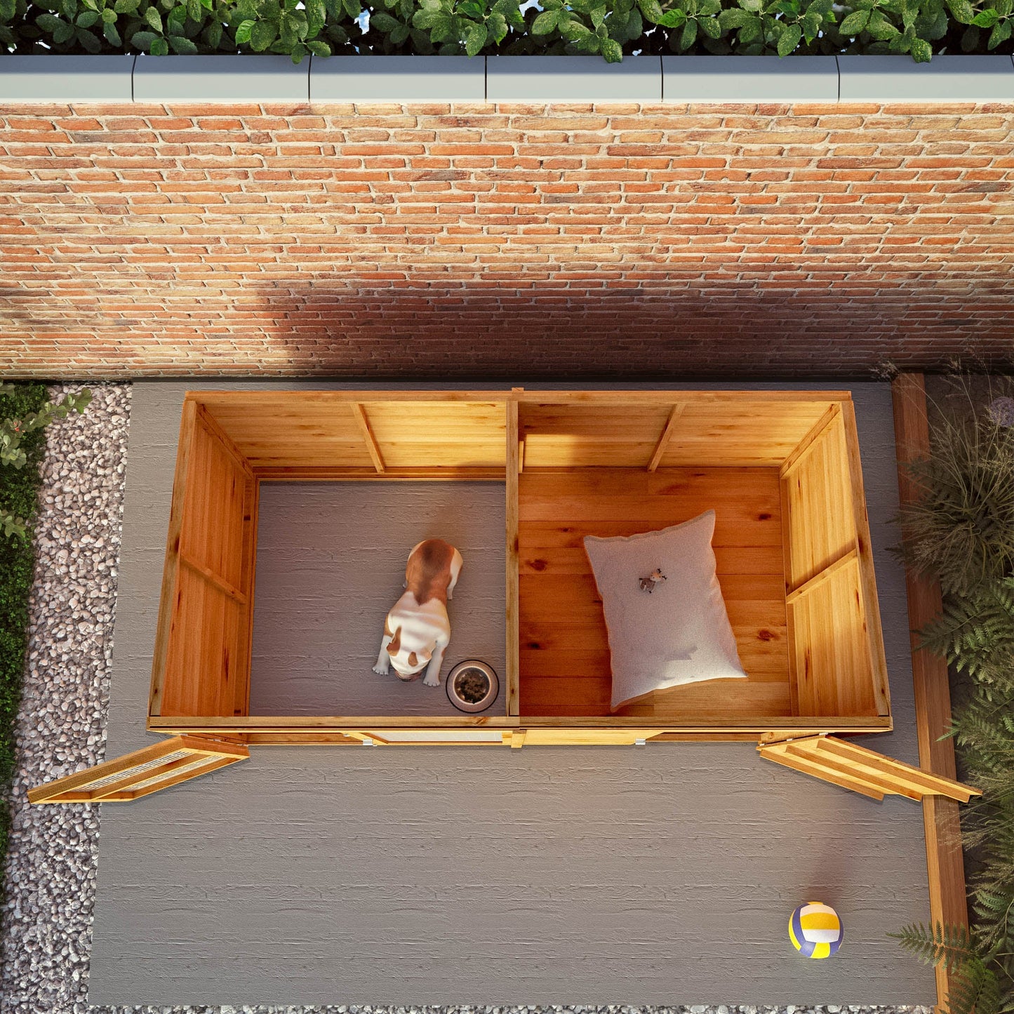 Mercia 8x4 Berkshire Dog Kennel and Run