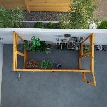 8 x 4 Woodsman Pent Lean-To Greenhouse - Glass