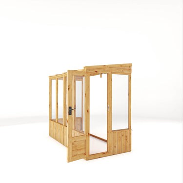 8 x 4 Woodsman Pent Lean-To Greenhouse - Styrene