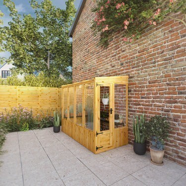 8 x 4 Woodsman Pent Lean-To Greenhouse - Styrene