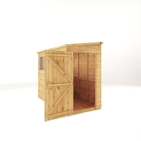 Mercia Premium Woodsman Shiplap Pent Shed 8'x4' - Styrene Windows