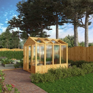 8 x 6 Woodsman Apex Greenhouse - Polycarbonate