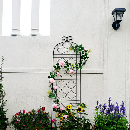 SCENDOR Garden Trellis for Vines and Climbing Plants Outdoor, Iron Wire Lattices Grid Panels for Potted Climbing Pergola Cucumber Tomato Rose