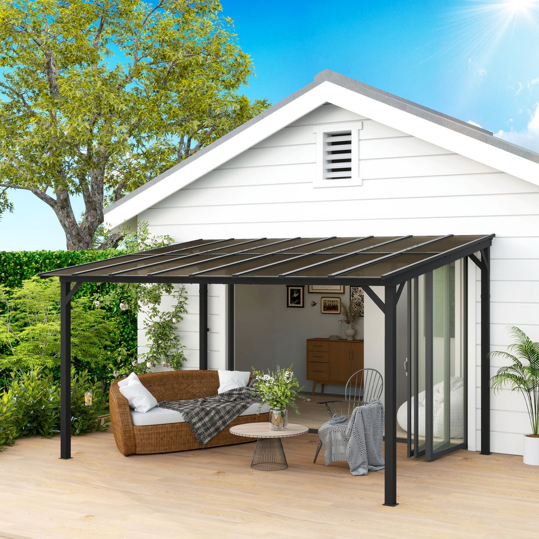 3 x 3(m) Pergola Kit Gazebo with UPF 50+ and Waterproof Polycarbonate Roof