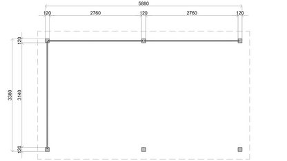 Lugarde Select Gazebo Reading 588x350cm 28mm