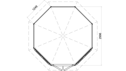 Lugarde Select - Helensburgh Pyramid Roof Prima Summerhouse 300cm