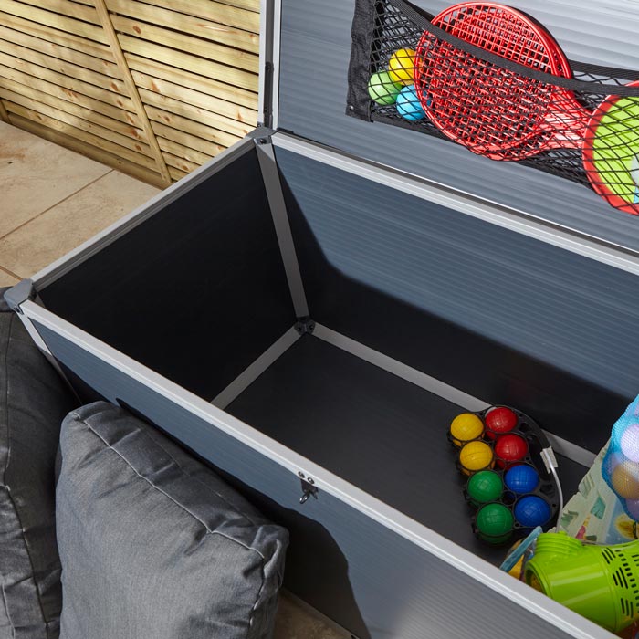 Rowlinson Airevale Plastic Cushion Box 4'x2' - Dark Grey