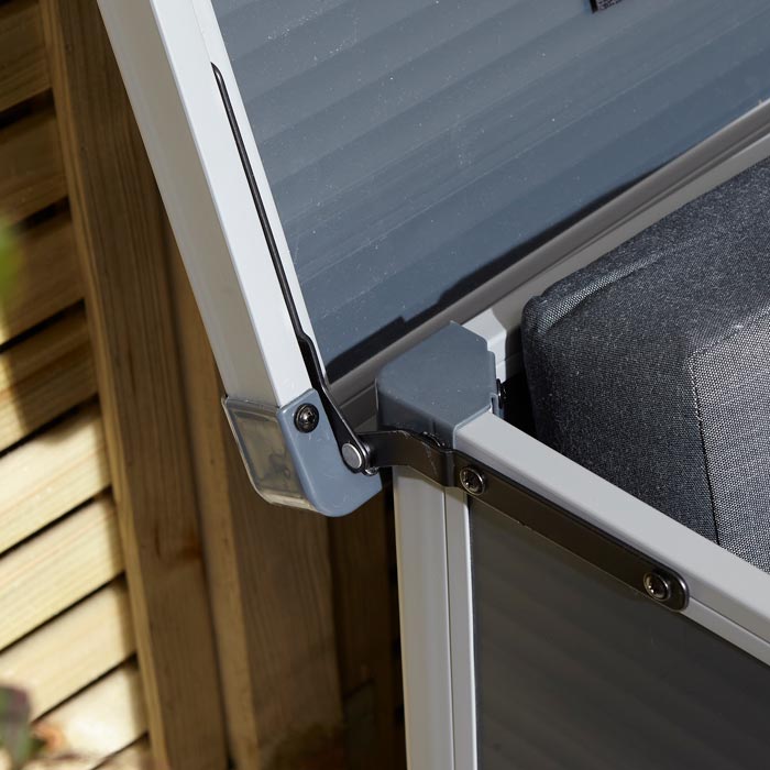 Rowlinson Airevale Plastic Cushion Box 4'x2' - Dark Grey